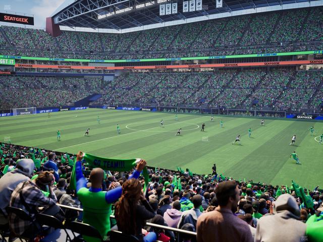 Lumen Field - Section Club 206 Seat View