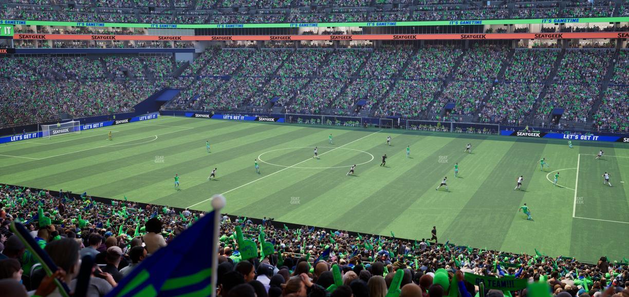 Lumen Field - Section Club 206 Seat View