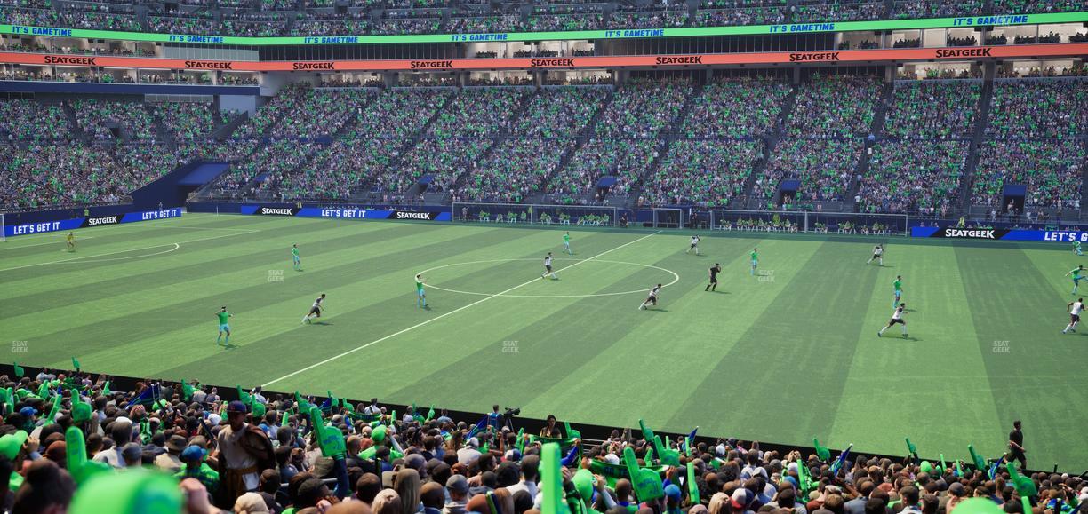 Lumen Field - Section Club 207 Seat View