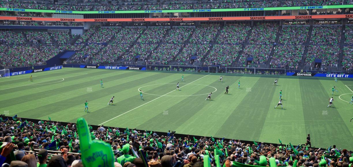 Lumen Field - Section Club 207 Seat View