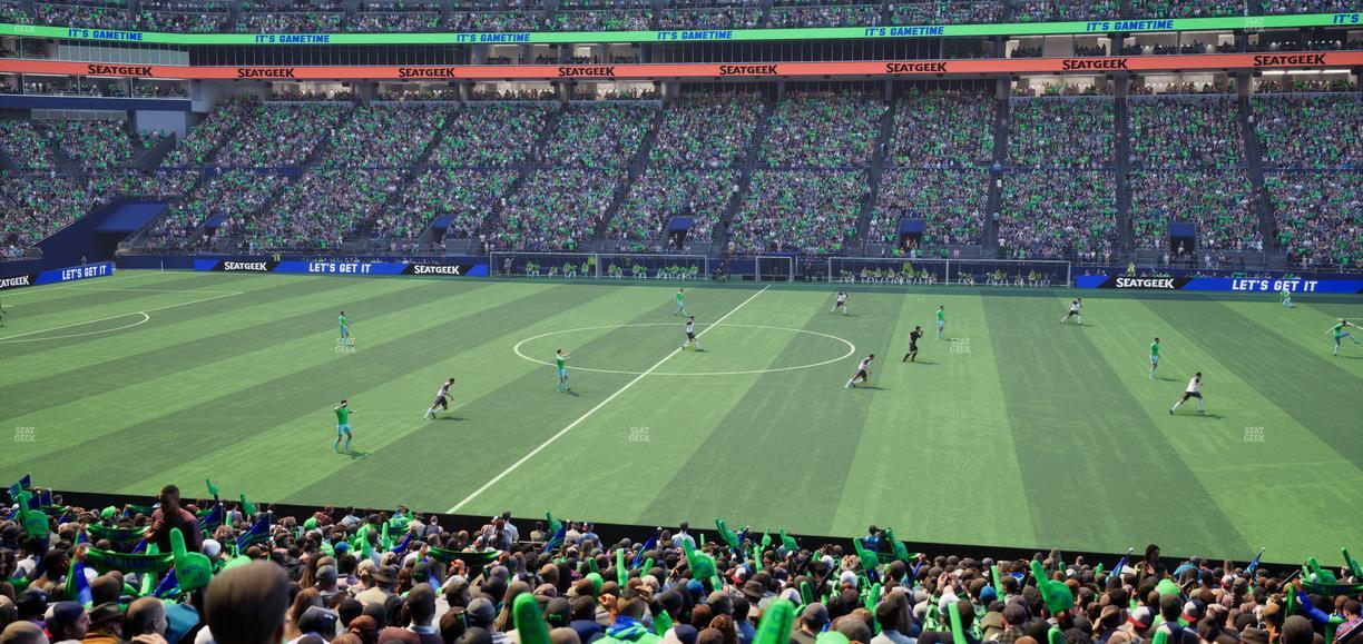 Lumen Field - Section Club 208 Seat View