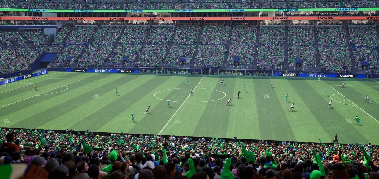 Lumen Field - Section Club 208 Seat View