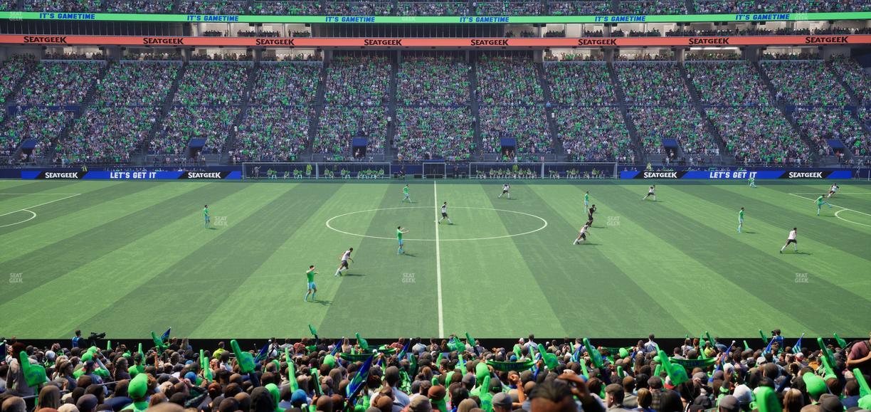 Lumen Field - Section Club 209 Seat View