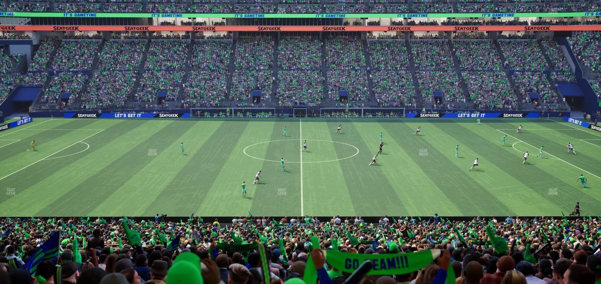 Lumen Field - Section Club 209 Seat View