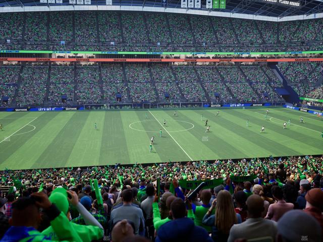 Lumen Field - Section Club 210 Seat View