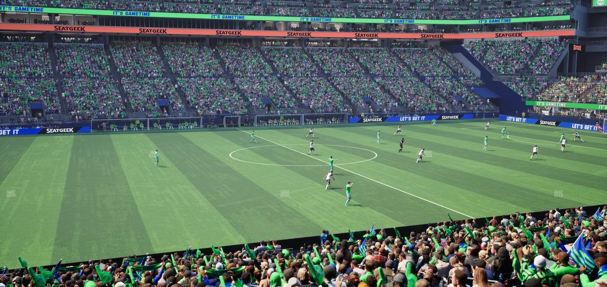 Lumen Field - Section Club 211 Seat View