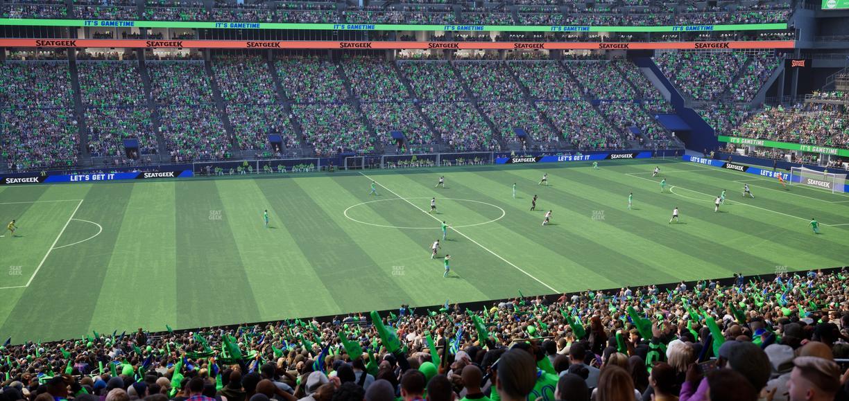 Lumen Field - Section Club 211 Seat View