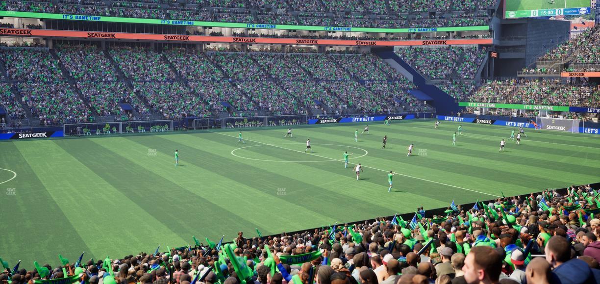 Lumen Field - Section Club 212 Seat View