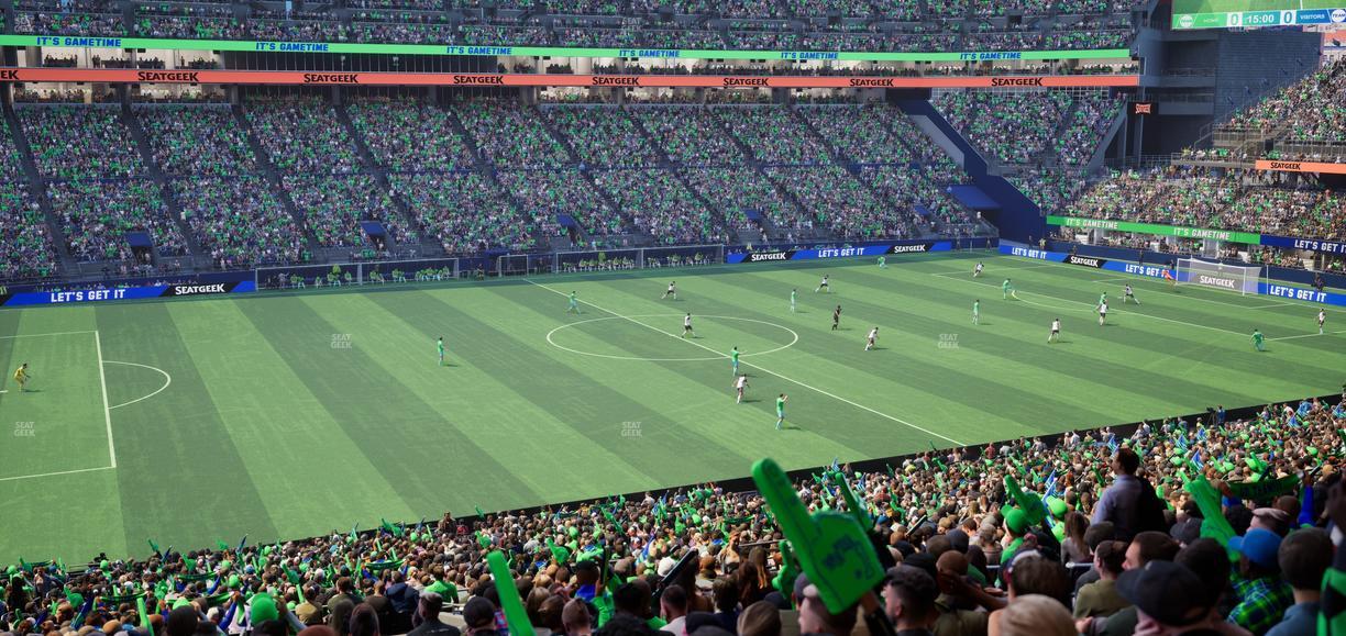 Lumen Field - Section Club 212 Seat View