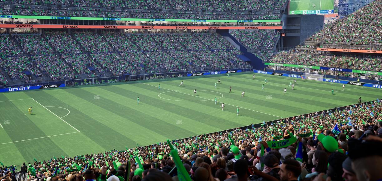 Lumen Field - Section Club 213 Seat View