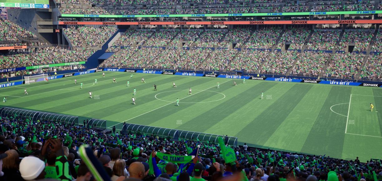 Lumen Field - Section Club 232 Seat View