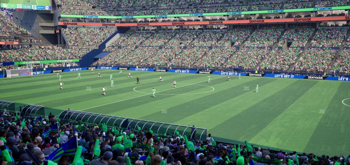 Lumen Field - Section Club 232 Seat View