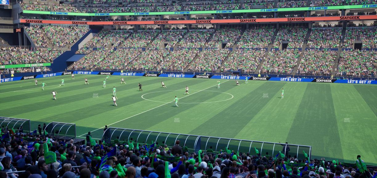 Lumen Field - Section Club 233 Seat View