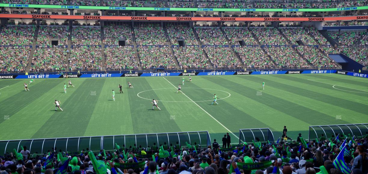 Lumen Field - Section Club 236 Seat View