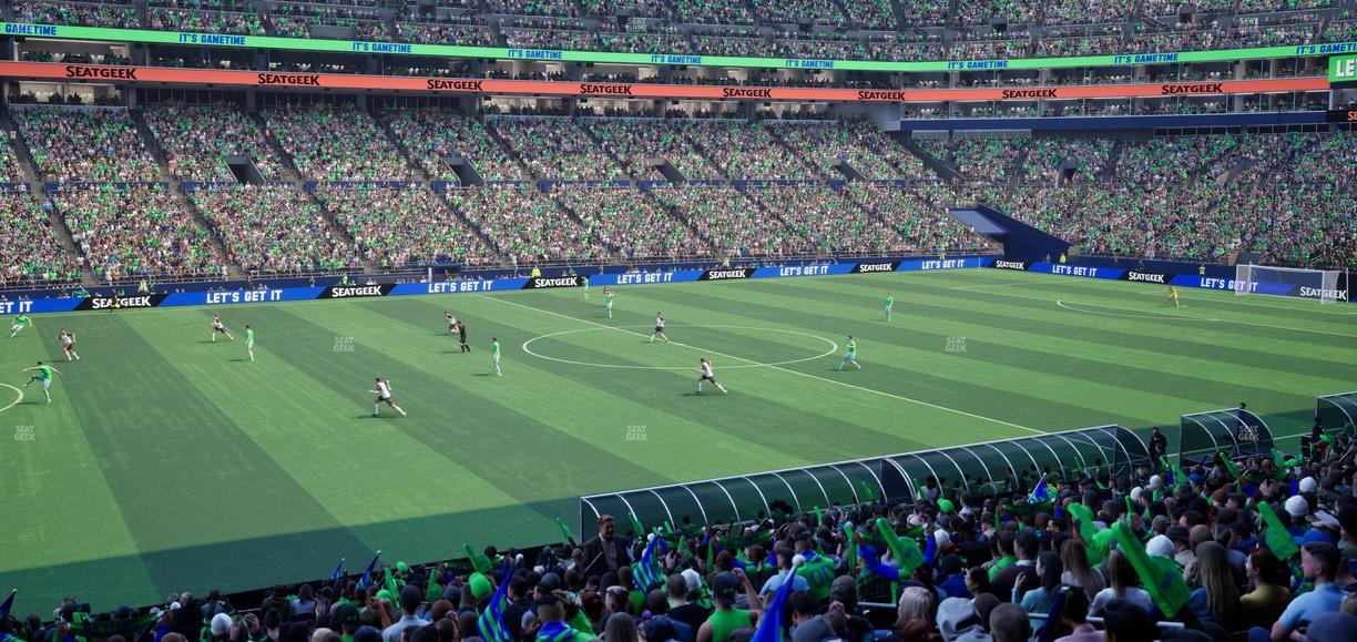 Lumen Field - Section Club 238 Seat View