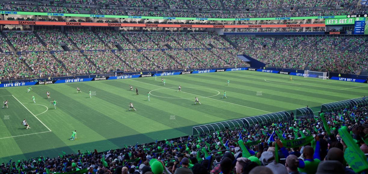 Lumen Field - Section Club 239 Seat View