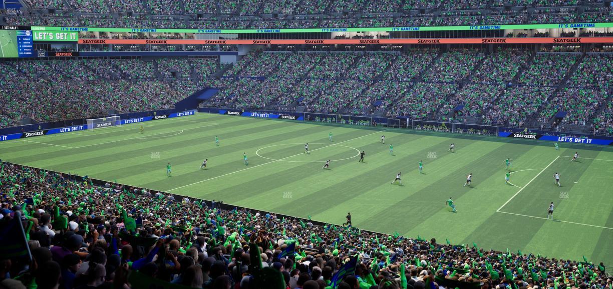 Lumen Field - Section Club Level Suite 3 Seat View