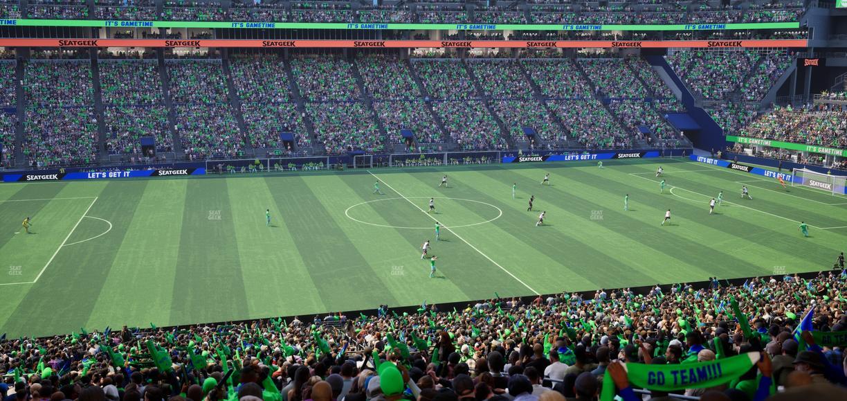 Lumen Field - Section Club Level Suite 9 Seat View