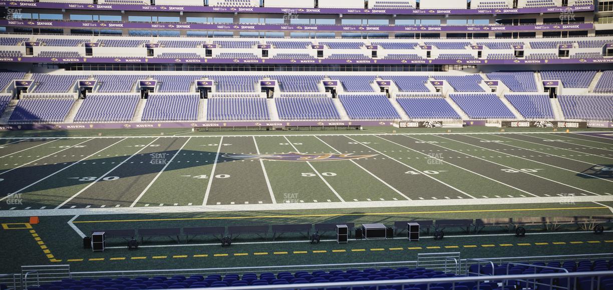 M&T Bank Stadium - Section 100 Seat View
