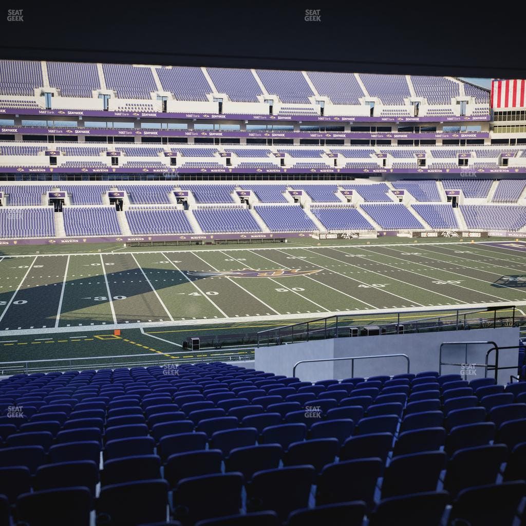 M&T Bank Stadium - Section 101 Seat View