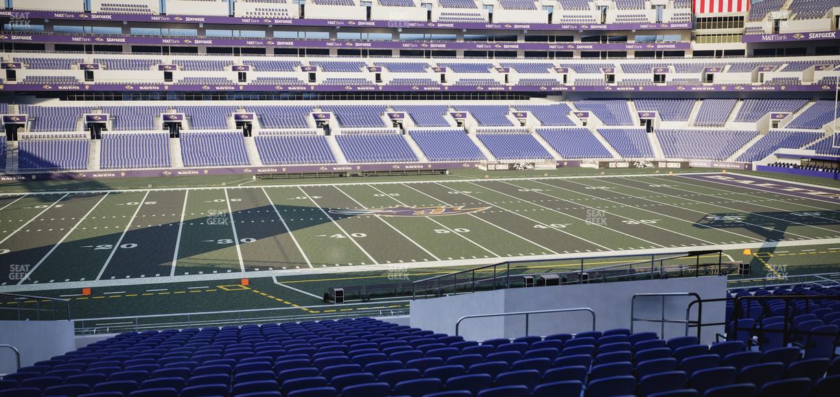 M&T Bank Stadium - Section 101 Seat View