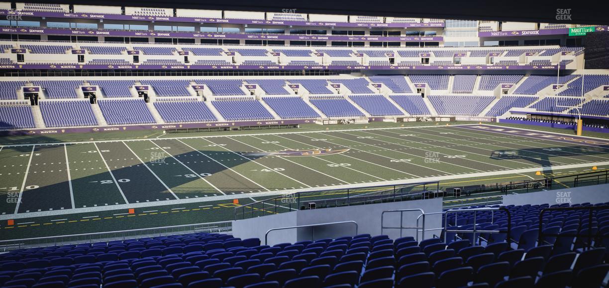 M&T Bank Stadium - Section 102 Seat View