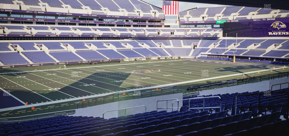 M&T Bank Stadium - Section 105 Seat View