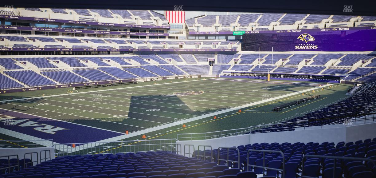 M&T Bank Stadium - Section 107 Seat View