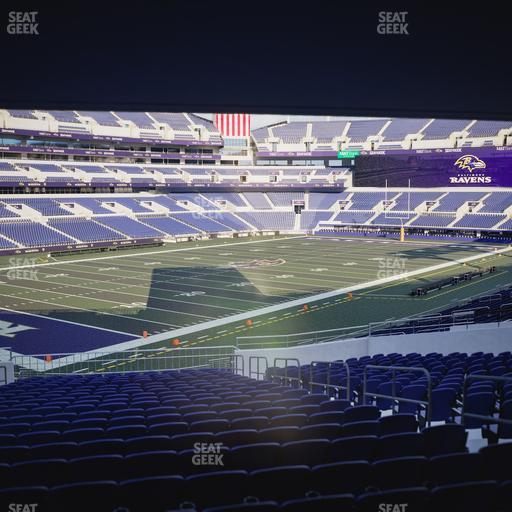M&T Bank Stadium - Section 107 Seat View