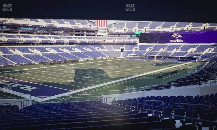 M&T Bank Stadium - Section 107 Seat View