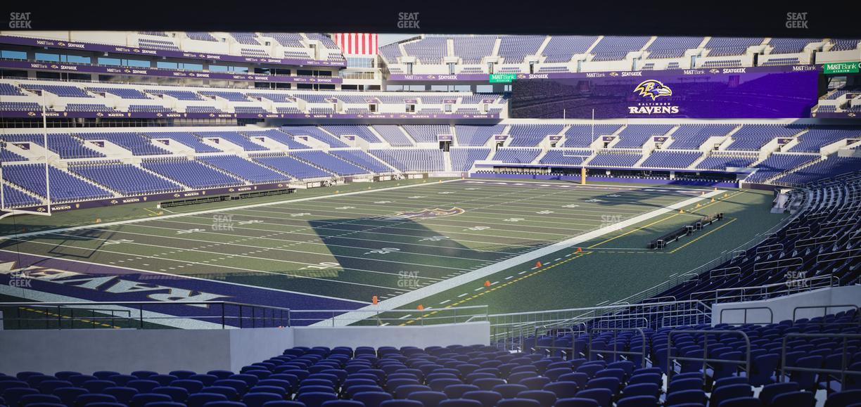 M&T Bank Stadium - Section 108 Seat View