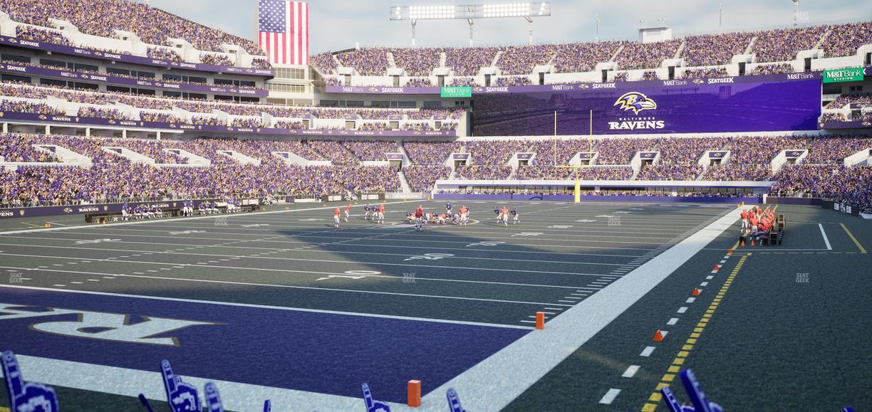 M&T Bank Stadium - Section 109 Seat View