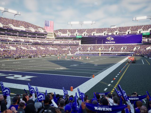 Official view from Section 109 at M&T Bank Stadium