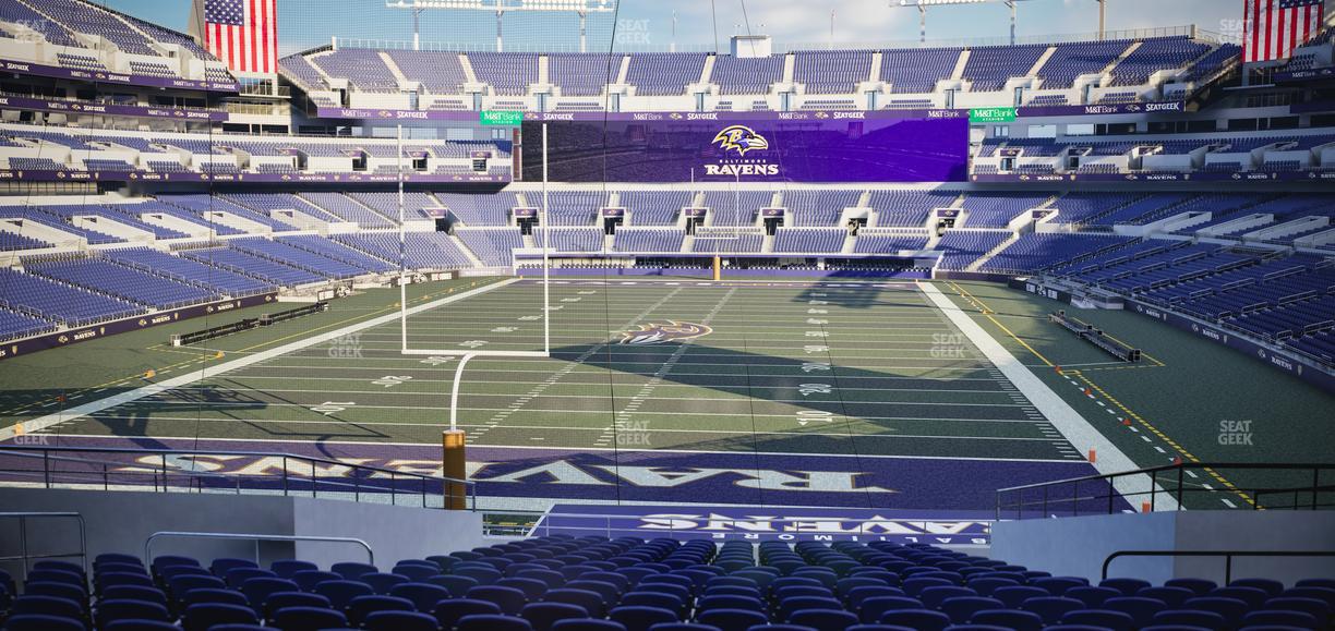 M&T Bank Stadium - Section 112 Seat View