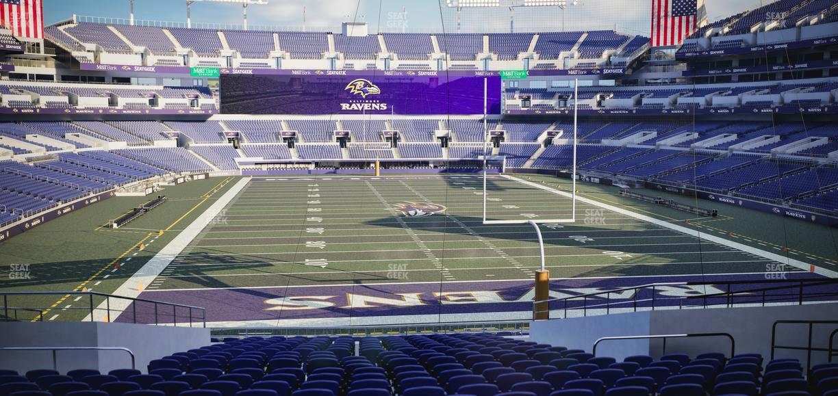 M&T Bank Stadium - Section 114 Seat View