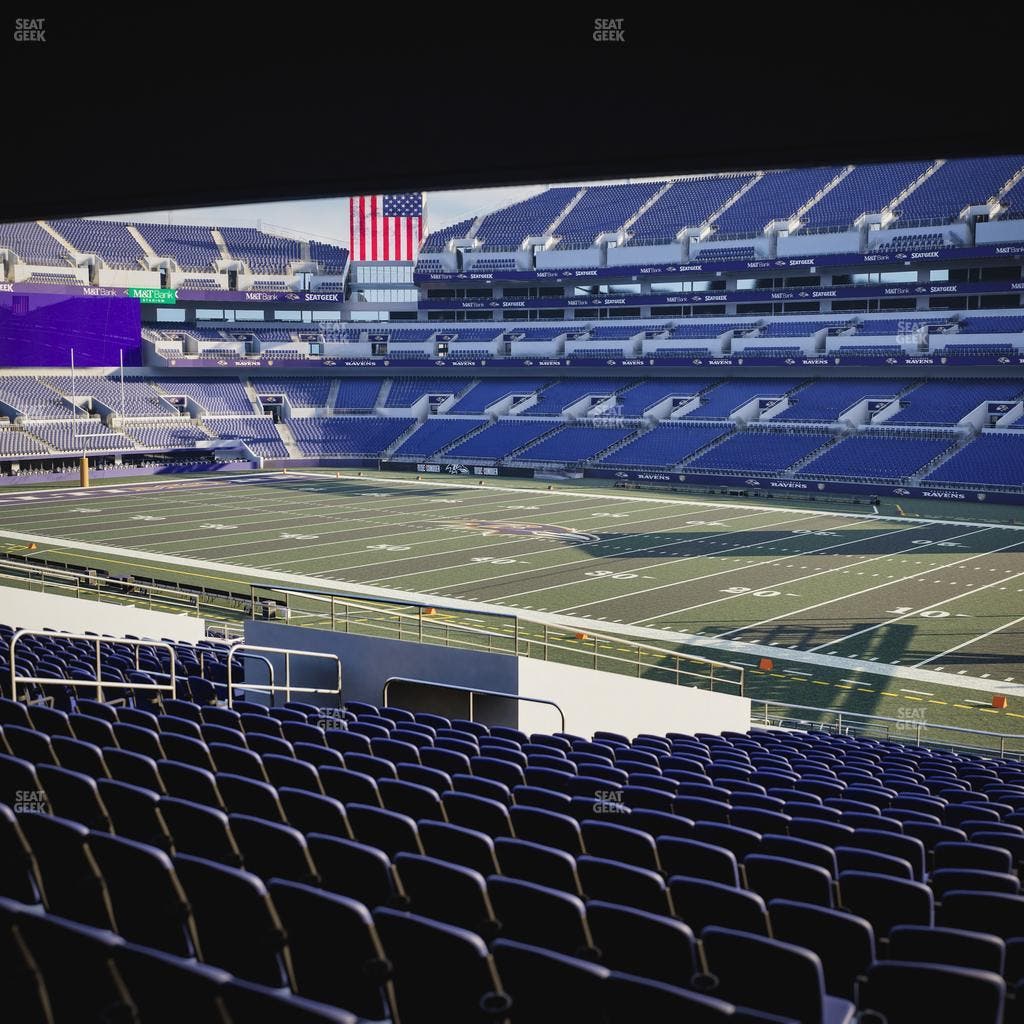 M&T Bank Stadium - Section 121 Seat View