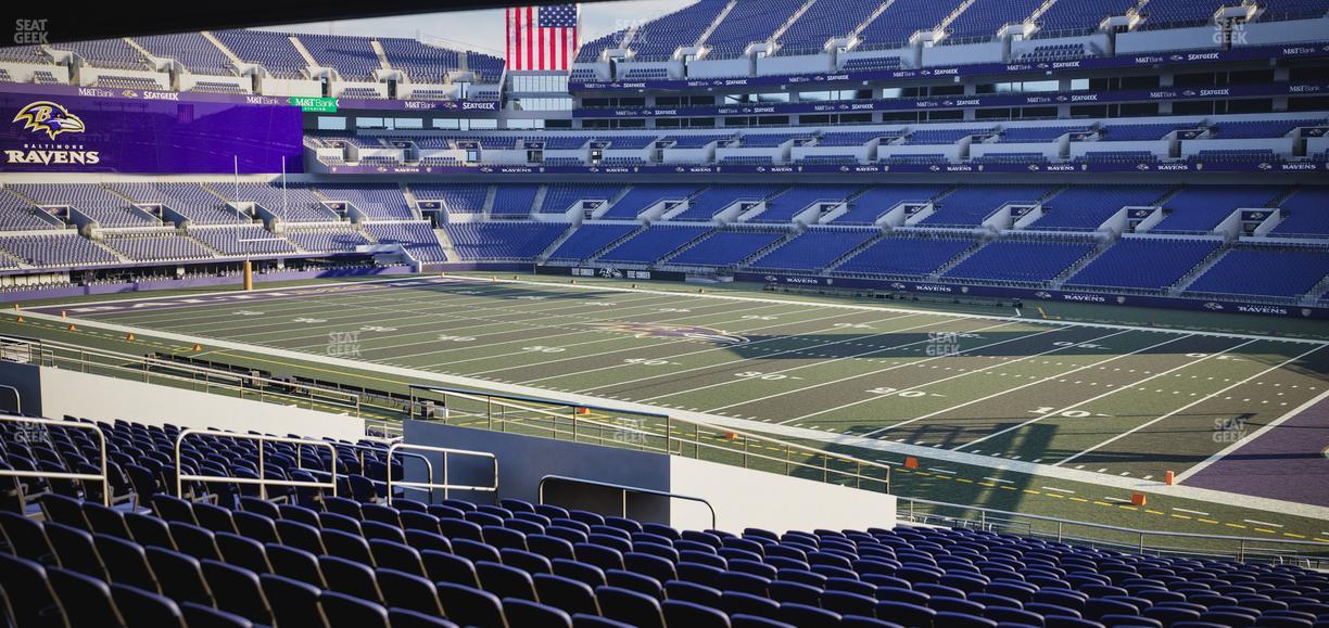 M&T Bank Stadium - Section 121 Seat View