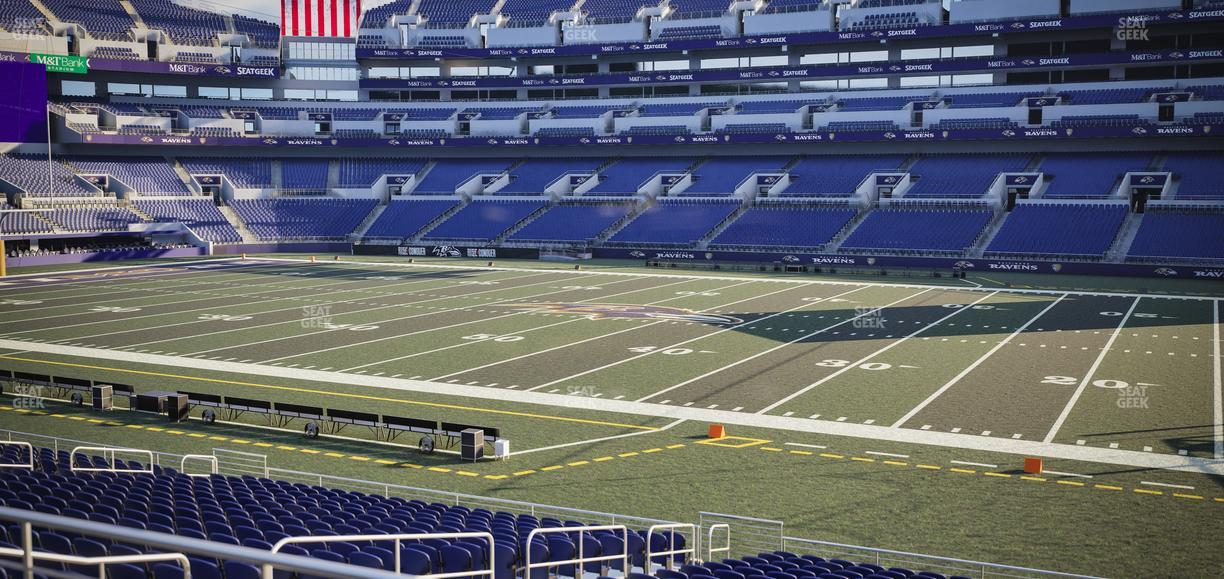 M&T Bank Stadium - Section 124 Seat View