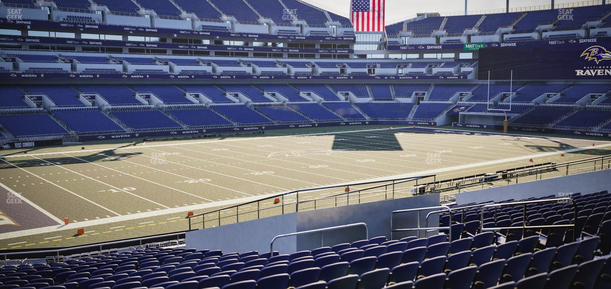 M&T Bank Stadium - Section 132 Seat View