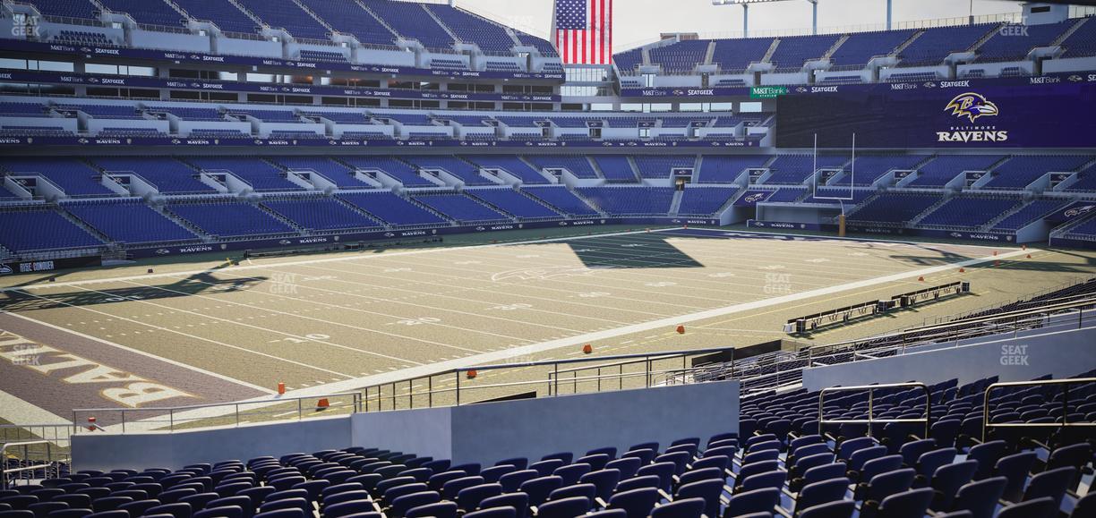 M&T Bank Stadium - Section 133 Seat View