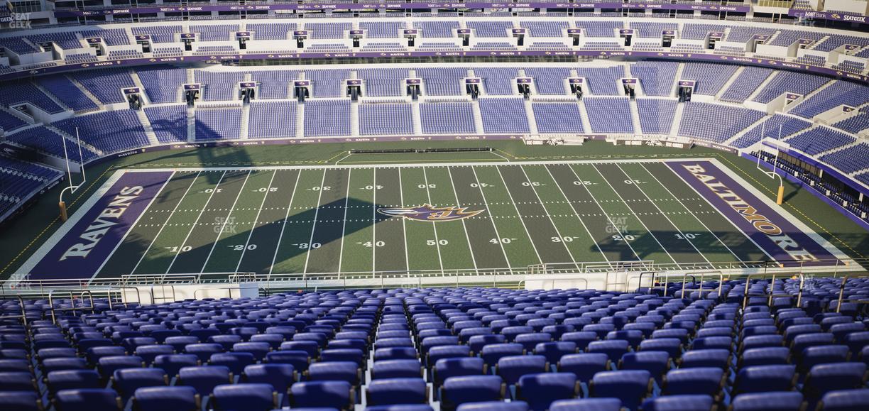 M&T Bank Stadium - Section 500 Seat View