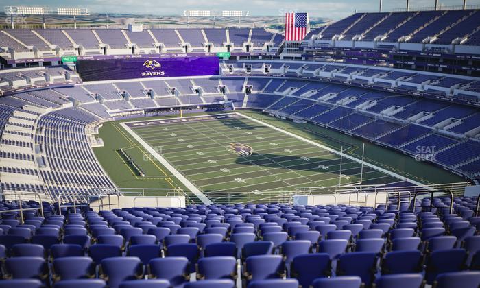 M&T Bank Stadium - Section 517 Seat View