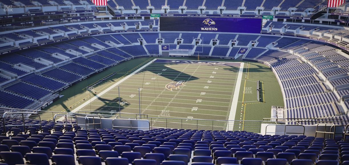 M&T Bank Stadium - Section 538 Seat View