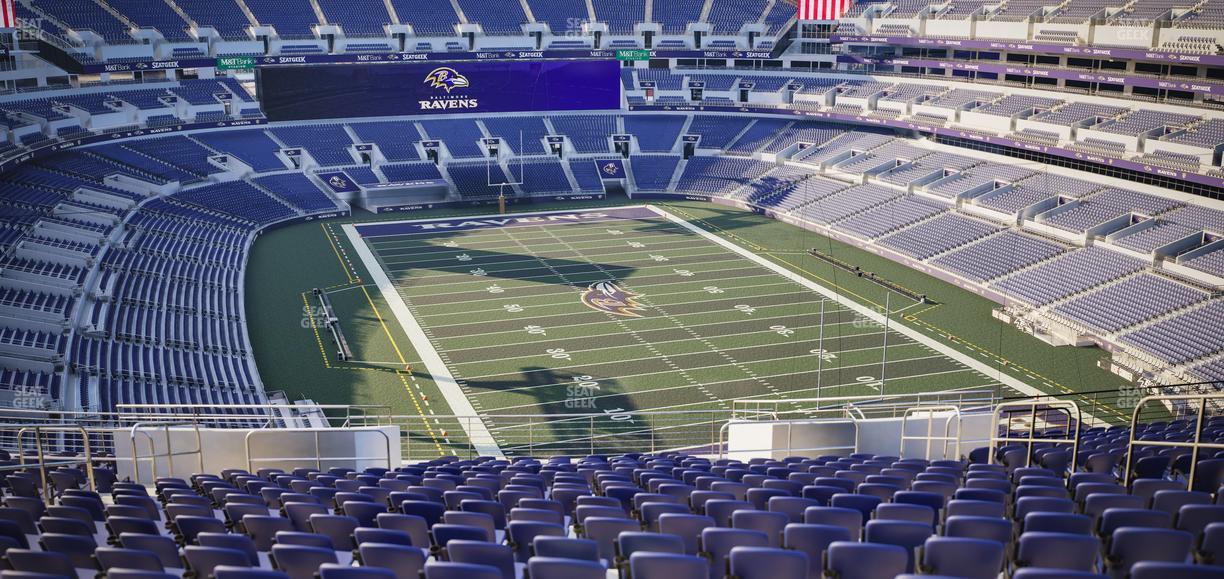 M&T Bank Stadium - Section 543 Seat View