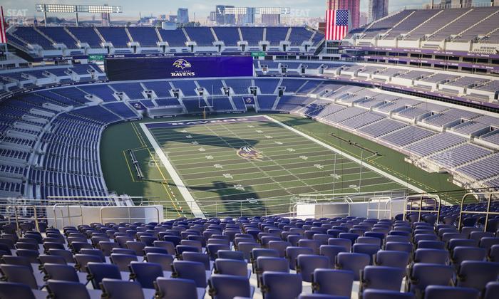 M&T Bank Stadium - Section 543 Seat View