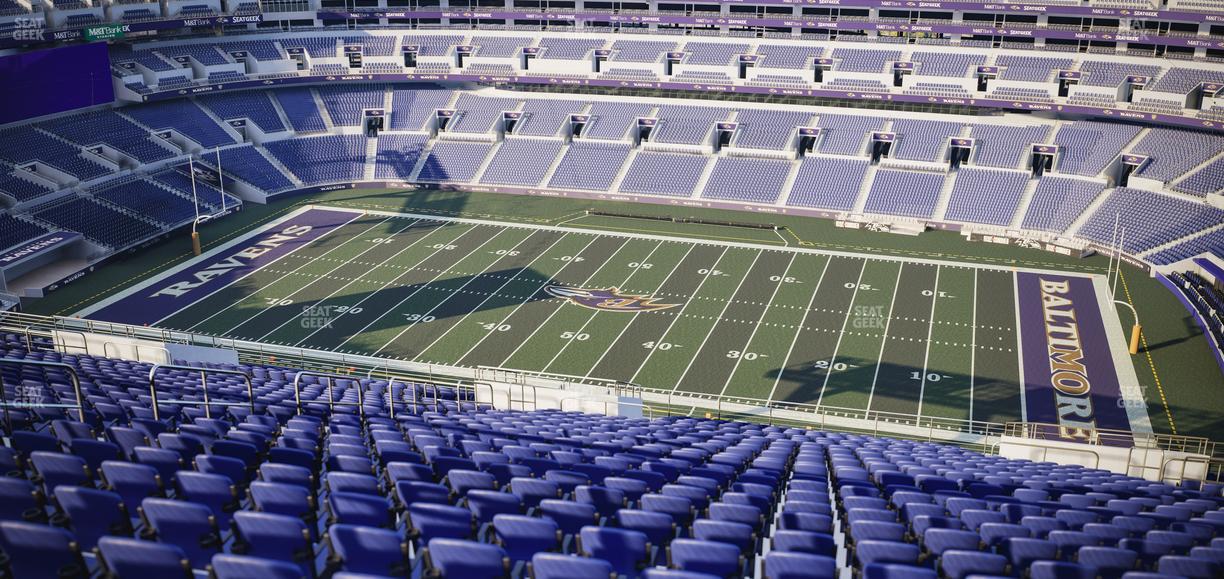 M&T Bank Stadium - Section 551 Seat View