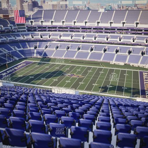 M&T Bank Stadium - Section 551 Seat View