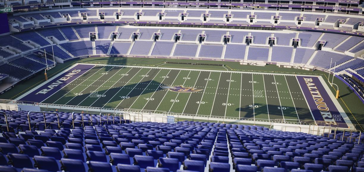 M&T Bank Stadium - Section 552 Seat View