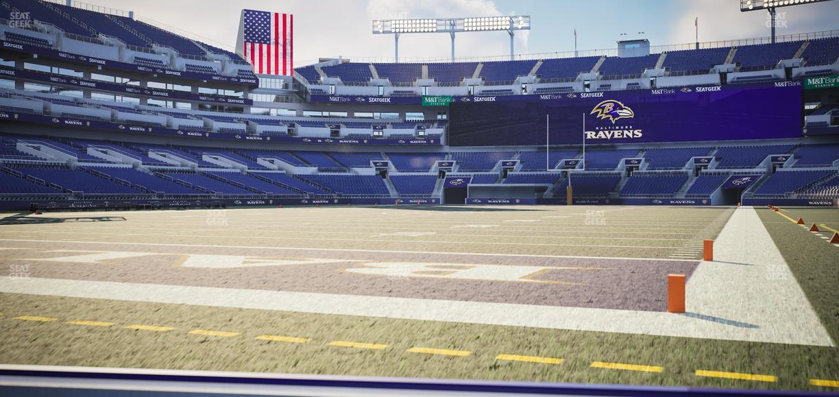 M&T Bank Stadium - Section Endzone Suite 1 Seat View