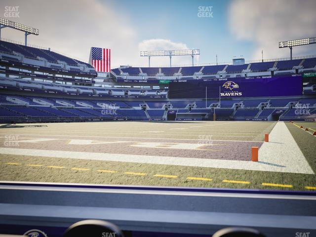 M&T Bank Stadium - Section Endzone Suite 1 Seat View